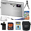 Nikon Coolpix S52 9.3mp cámara digital + tarjeta sd 2gb + batería extra + 6 bonus