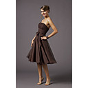 Elegant Strapless Knee-length Prom Dress / Cocktail Dress (HSX414)