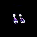 Sterling Silver Earring with High Quality Cubic Zircon Q-0948-Lavender (SZY161)