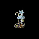 Christmas Collection Boot CZ Pendant in Sterling Silver SZY050 (Start From 36 Units) Free Shipping