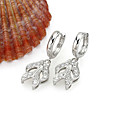 platine style zircon cubique earring - boucle d'oreille cz 80711-09 (szy341)