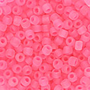 3mm hot pink mat transparent rose bordée semences perle ronde (sbb0642) (environ 12 grammes)