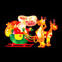 Double Faced Mesh Silhouette Santa Light (SDQ360)