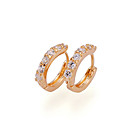 18K Gold Cubic Zirconia Earring - CZ Earring EYX3--0012 (SZY343)