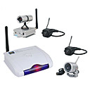 2.4GHZ Four Channel Wireless Receiver with 4x Wireless Camera
