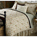 Re 4pcs 100% cotone jacquared e ricamare lenzuola comforter set (sbc129)