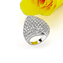 Nobel Pave Setting Cubic Zirconia Ring - Cubic Zirconia Ring 81012 - 62 (SZY658)