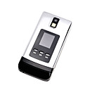 Jinpeng 6650 dual cartão tri-band de tela de toque do telefone flip prata e preto (szr260)