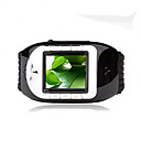 zt q009 triple banda pantalla táctil teléfono reloj negro y plata (szr325)