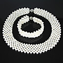 3 - 4mm AA White Freshwater Pearl Jewelry Set (LSP042)