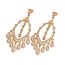 platine de luxe chandelier earring cz-cz boucle d'oreille 81226-13 (szy1374)
