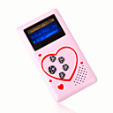 4gb mini lettori mp3 con l'altoparlante rosa (szm188)