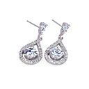 platine de haute qualité percé earring boucle d'oreille-cz 90204-26 (szy1364)