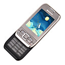BAIZHAO E66 Dual Card Tri-band Touch Screen Slide Cell Phone White&Silver