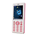 TT-V3 Dual Card Quad band TV Function Cell Phone Pink&White  (SZR687)