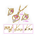 Stylish Beautiful CZ Pendant And Earring Set-CZ Jewelry Set 90226-22 (SZY1558) 20pcs/Lot