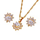 18K Gold Plated Classical CZ Jewelry Set-Cubic Zirconia Jewelry Set SXX-0004(SZY1703)