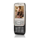 E66 Dual Card Quad Band Dual Camera Ultra-thin Slip Cell Phone Black