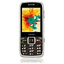 X300 dual quad band doppia scheda funzione TV a schermo piatto fotocamera del telefono cellulare touch nero (szrw286)