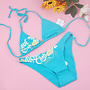 Free Shipping Hot Popular Blue Two Piece Bikini Swimwear Swimsuit (Start from 10 Units) (FT084)