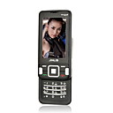 JINPENG K768 Dual Card Quad-Band 1GB TF Flat Touch Screen Dual Slip Cell Phone Black(SZRW011)