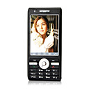 F001 doppia scheda tv analogica quad band ultra-sottile touch screen del telefono cellulare nero (szrw146)