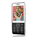 MFU M6SQ Dual Card Quad Band Dual Camera Ultra-Thin TV Function Cell Phone Silver and Black