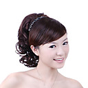 Synthetic Hairpiece - Brown Curly Ponytail