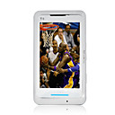 t6 scheda dual-band tri acciaio vetro piatto touch screen del telefono delle cellule bianche e blu (szrw447)