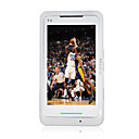 T6 Dual Card Tri-Band Steel Glass Flat Touch Screen Cell Phone White&Green