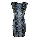 Snack Skin Print Dipped Hem Day Dress (25001391)