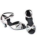 Top Fashionable Satin Upper Latin Ballroom Dance Shoes For Lady(SBS048)