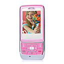SKY A6 Dual Card Dual Standby Dual Band Global Intercom Function Flat Touch Screen Cell Phone Pink (2GB TF Card)