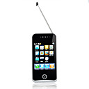 w3 quadribande carte double double veille java double caméra Fonction TV écran plat tactile mobile noir et bleu (2 Go Carte TF) (sz05440004)