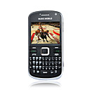 ZL C9000 Quad Band Dual Card Dual Standby TV Function QWERTY Keyboard Phone Black (2GB TF Card)
