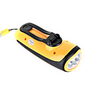 manivelle part puissance lampe de poche dynamo chargeur pour téléphone portable orange (XLN-281)
