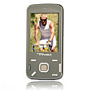 T81 Quad-Band Dual-Karte Dual-Standby Taschenlampe Immobilie Touch-Screen-Bar Telefon grau (szxhy126)