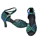 Top Fashionable Satin Upper Latin Ballroom Dance Shoes For Lady(SBS020)