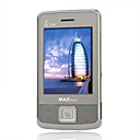 MAXC99 Dual Mode Tri Card Flat Touch Screen Multi Function CDMA Cell Phone Black (2GB TF Card)(SZ05440050)