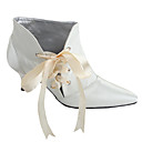 top in raso di qualità superiore tacco medio chiuso stivali nozze dita dei piedi / scarpe da sposa (mb-069) più colori disponibili