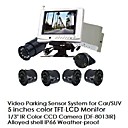 Wireless Video Parking Sensor System With 5"Alloyed TFT-LCD Monitor-IR Color CCD Camera