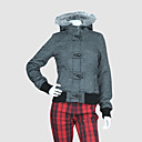 wool hand feel  herringbone padded short jacket Women's jacket (yinlin  DSC_4649)