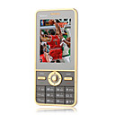 V9 Dual Card Dual Standby Dual Band Ultra Thin Cell Phone Brown (2GB TF Card)