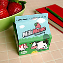 Study Work Notepad Memo Pad with Strawberry Milk Paper Pack (QWN020)