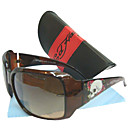 gafas de sol de moda + paño de limpieza libre y estuche duro - marco marrón + diseño cráneo dsco4215-0479-11.13-81