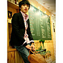 Men's Black 1-Button Wool Leasure Suit (LGT1110-10)