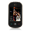 A3000 dual quad-band doppia scheda tv torcia fotocamera java wifi touch screen del telefono cellulare nero (2GB TF card) (sz04580922)