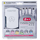 8-en-1 "10000mAh" Portable Pack batterie (DSI / DS Lite / NDS / / psp cellule phones/mp3/mp4)