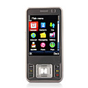 g3 Quad-Band-Karte zwei Dual-Standby-Dual-Kamera java Taschenlampe Immobilie Touch-Screen-Handy Grau (2GB Karte tf) (sz05440322)