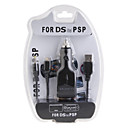 3-in-1 chargeur de voiture USB pour PSP 1000/2000 et NDS Lite